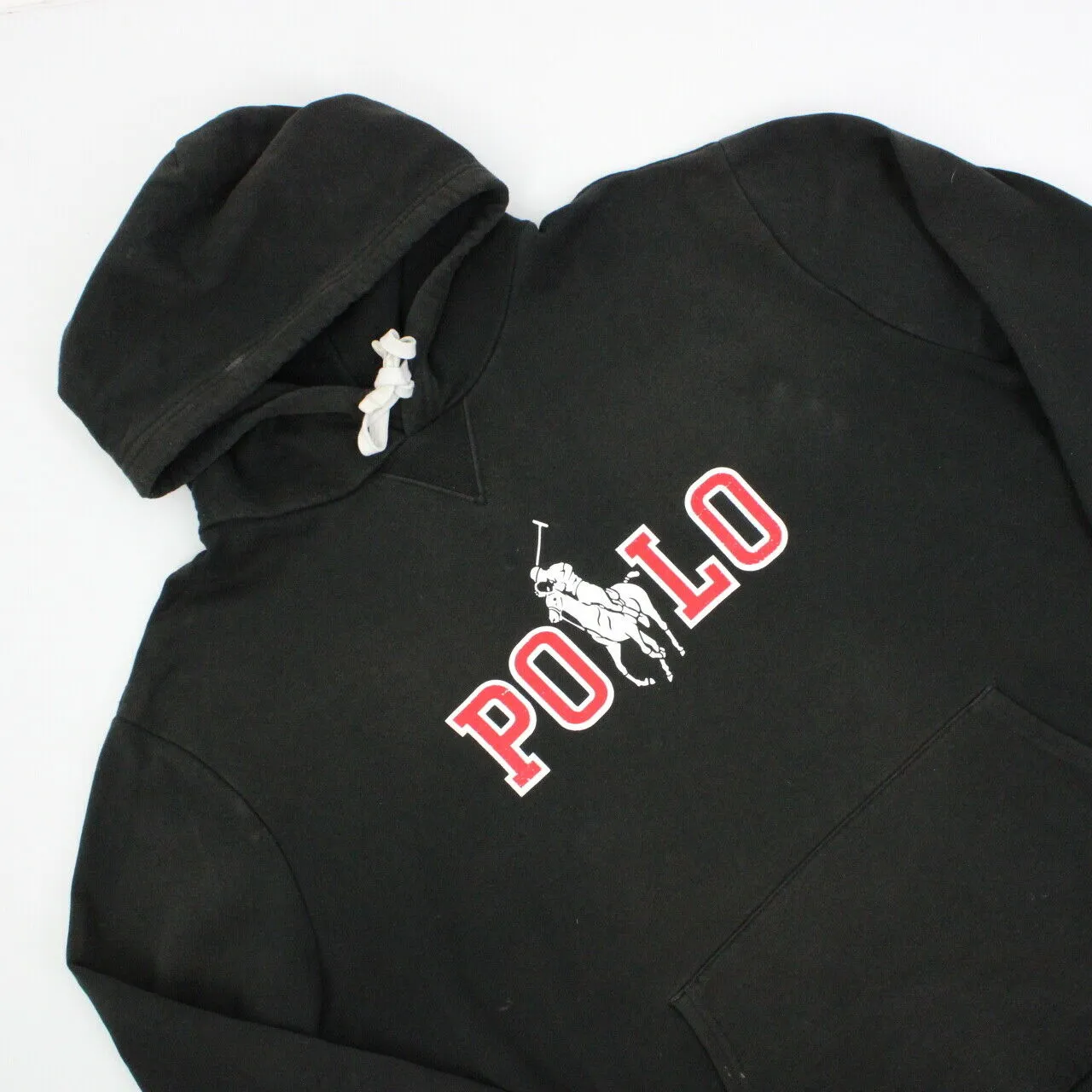 RALPH LAUREN 00s Hoodie Black | XL