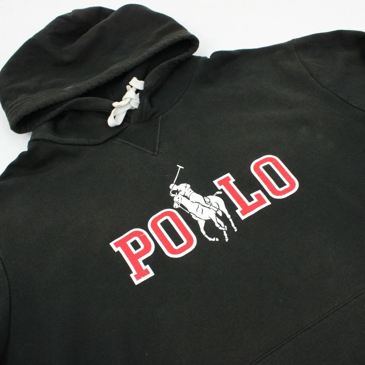 RALPH LAUREN 00s Hoodie Black | XL