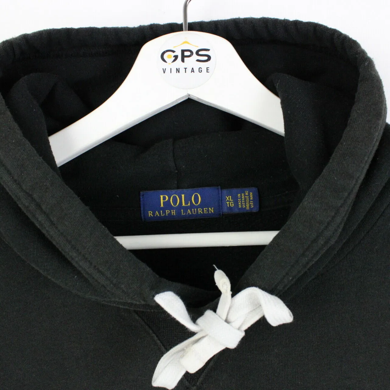 RALPH LAUREN 00s Hoodie Black | XL