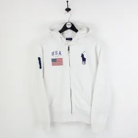 RALPH LAUREN 00s Hoodie White | Small