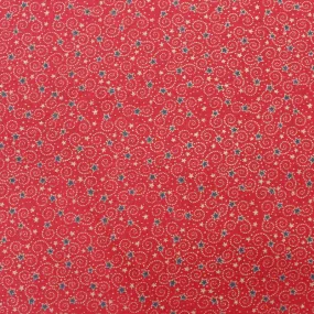 Red Christmas Cotton - Starry Starry Night