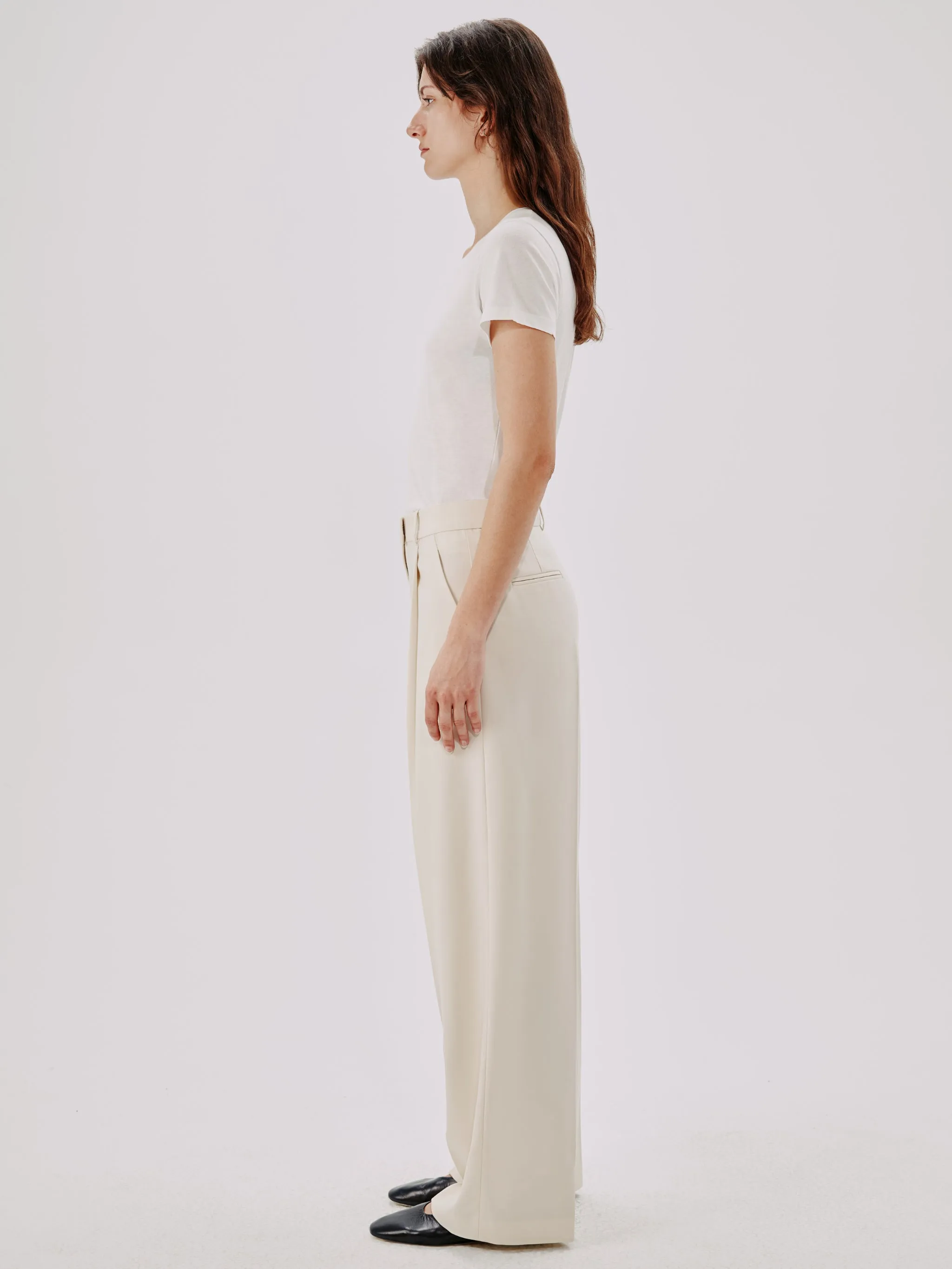 Relaxed Wide Leg Pant