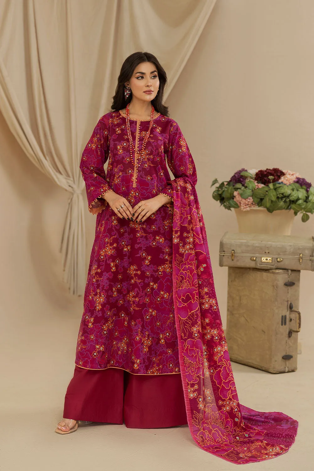 Safwa Safron Vol-02 Fine Digital Printed Lawn Unstitched 3Pc Suit SAF-20