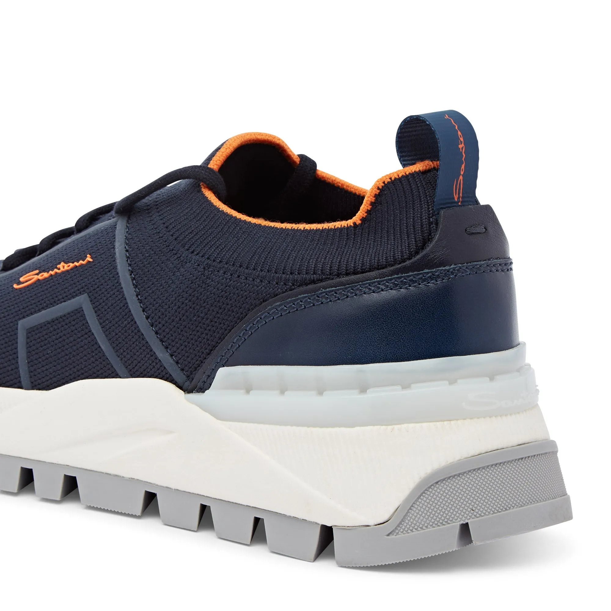 Santoni Tech Knitted Runner (Navy)