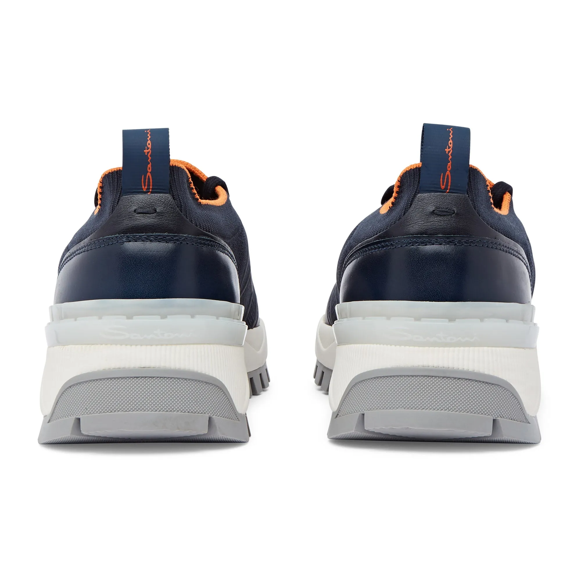 Santoni Tech Knitted Runner (Navy)