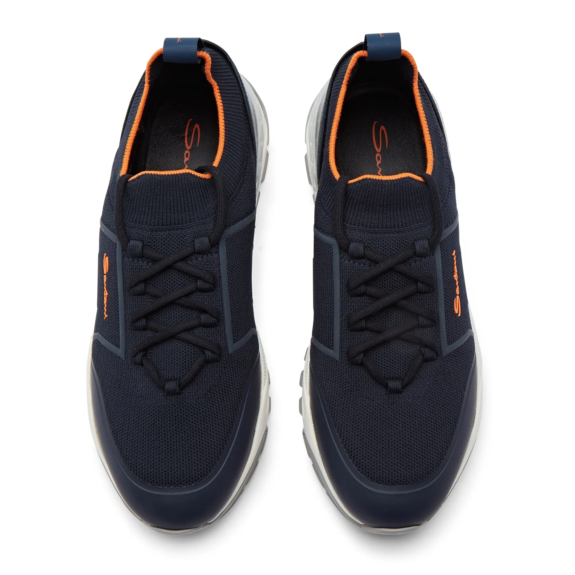 Santoni Tech Knitted Runner (Navy)