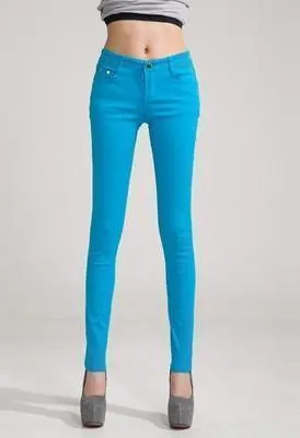 Skinny Women Jeans, Sky Blue