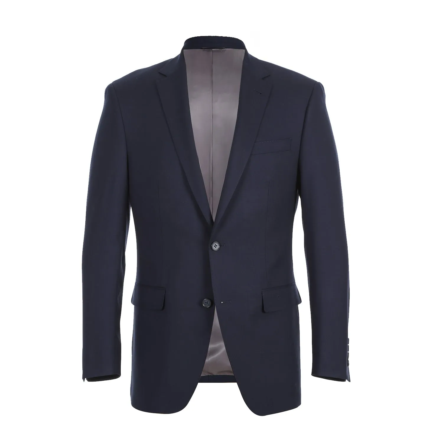 Super 150s Wool Stretch 2-Button Half-Canvas MODERN FIT Suit in Navy (Short, Regular, and Long Available) by Rivelino