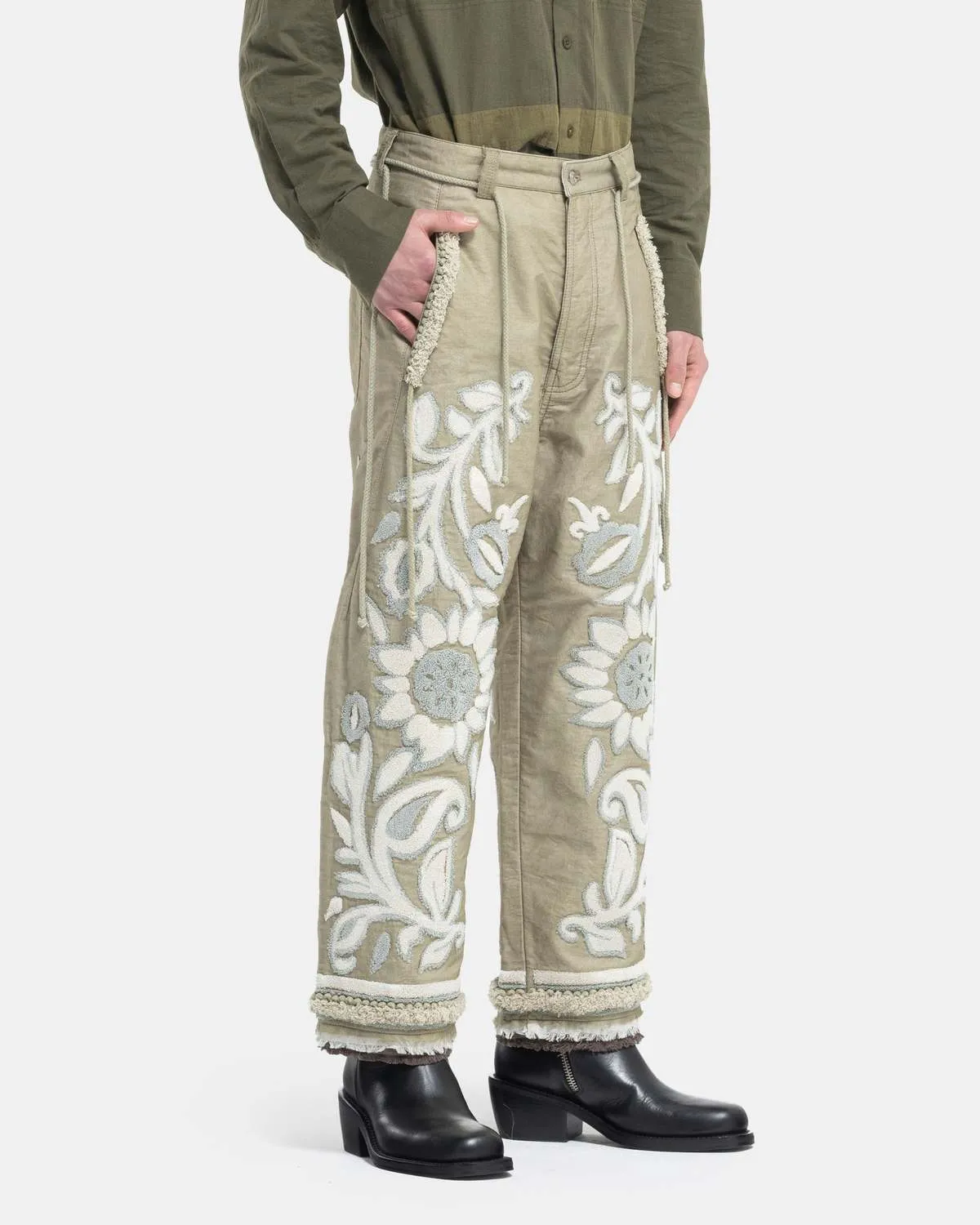 Tapestry Trousers - Beige