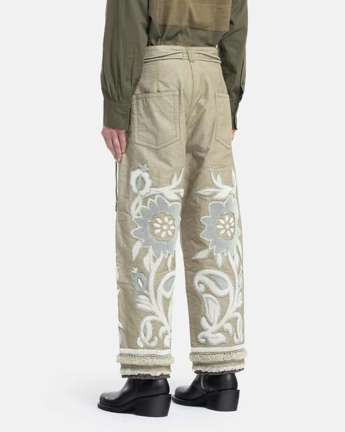 Tapestry Trousers - Beige