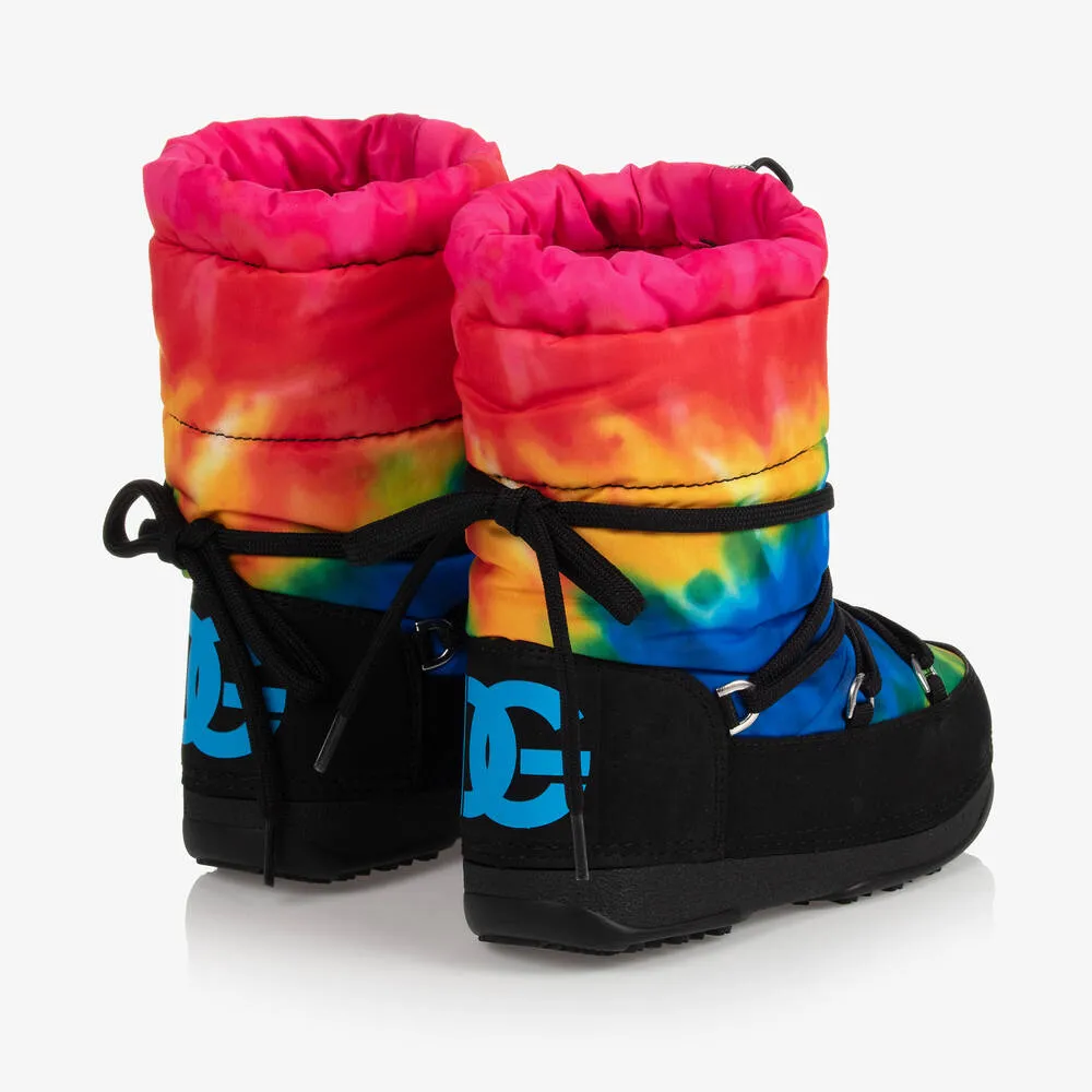 Teen Tie Dye Logo Snow Boots