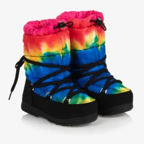 Teen Tie Dye Logo Snow Boots