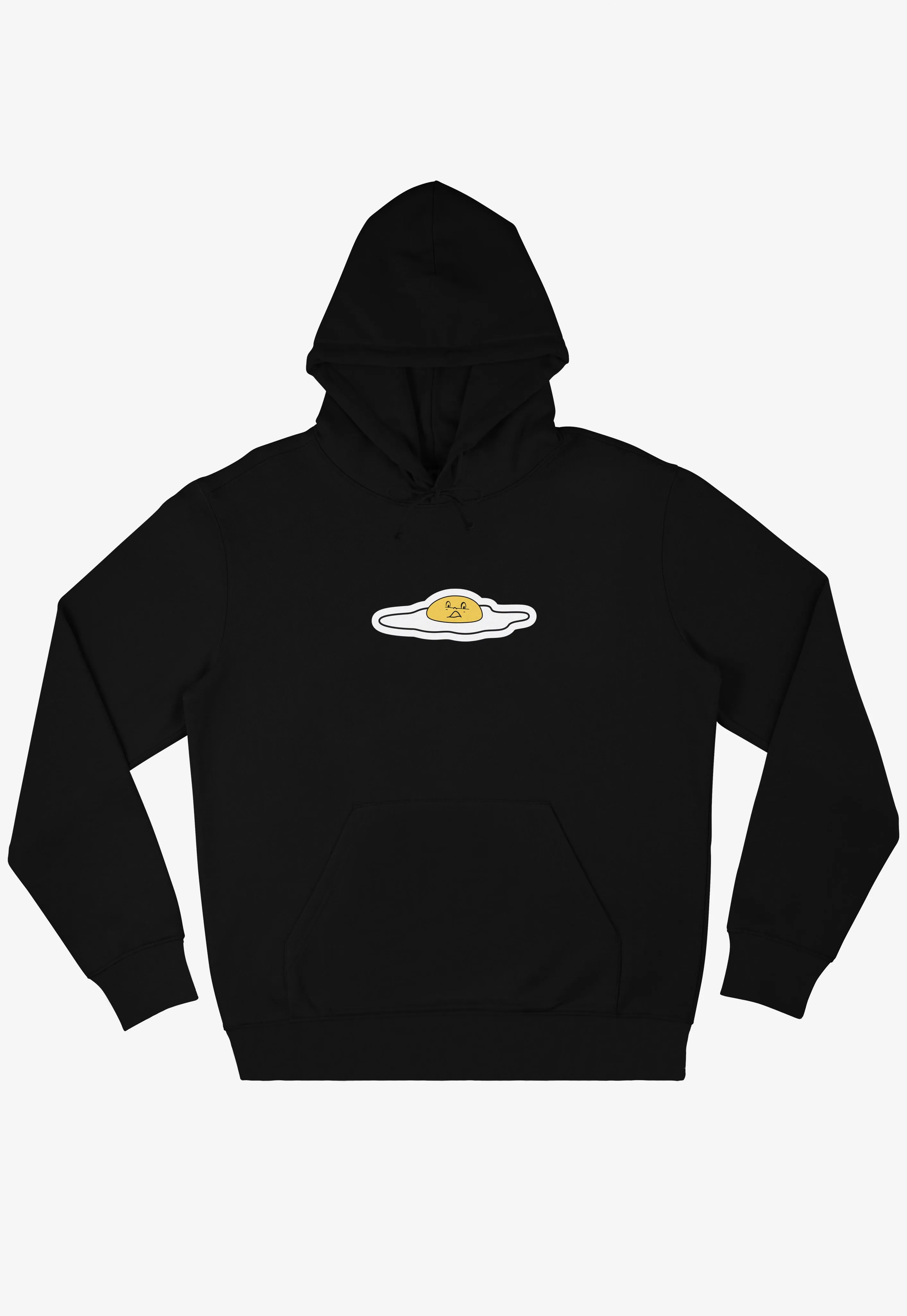 Terrifried Fried Egg Hoodie in Black