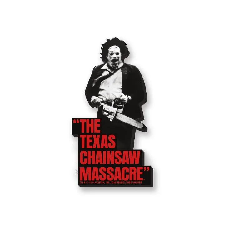 Texas Chainsaw Black/White Chunky Magnet