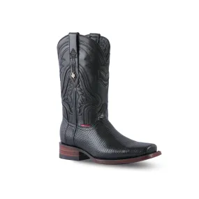 Texas Country Exotic Boot Lizard Black LR110