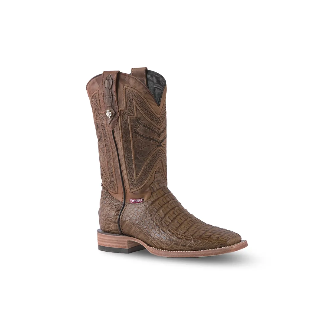 Texas Country Exotic Boot Lomo Caiman HB Camell LM10