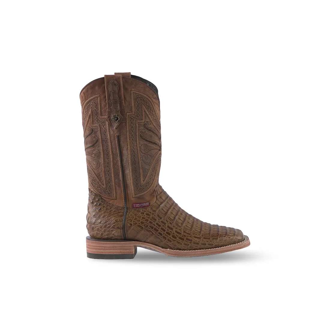 Texas Country Exotic Boot Lomo Caiman HB Camell LM10