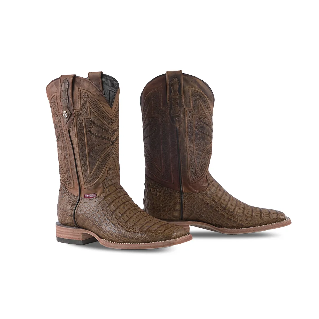 Texas Country Exotic Boot Lomo Caiman HB Camell LM10