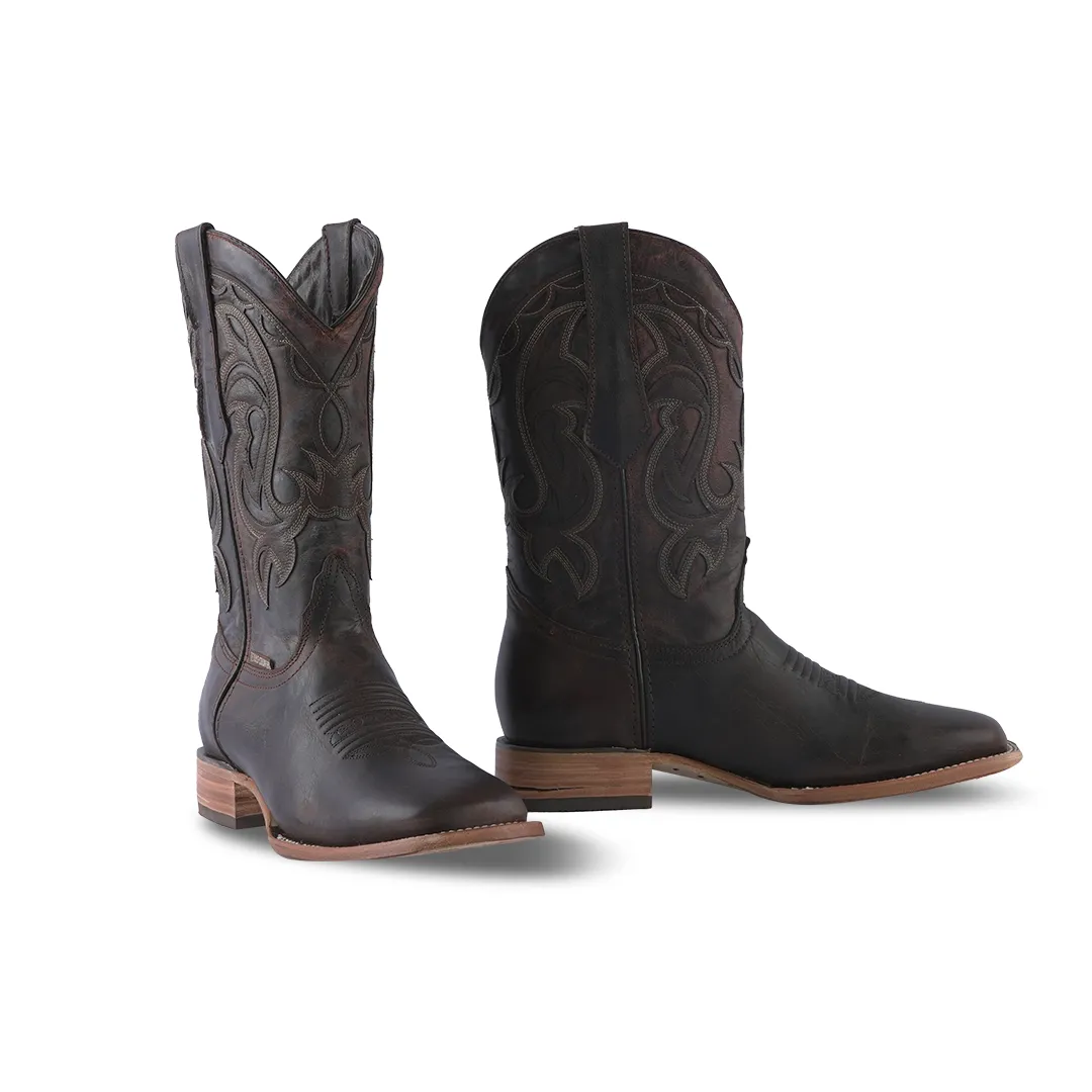 Texas Country Western Boot Isabella Tabaco Square Toe E639