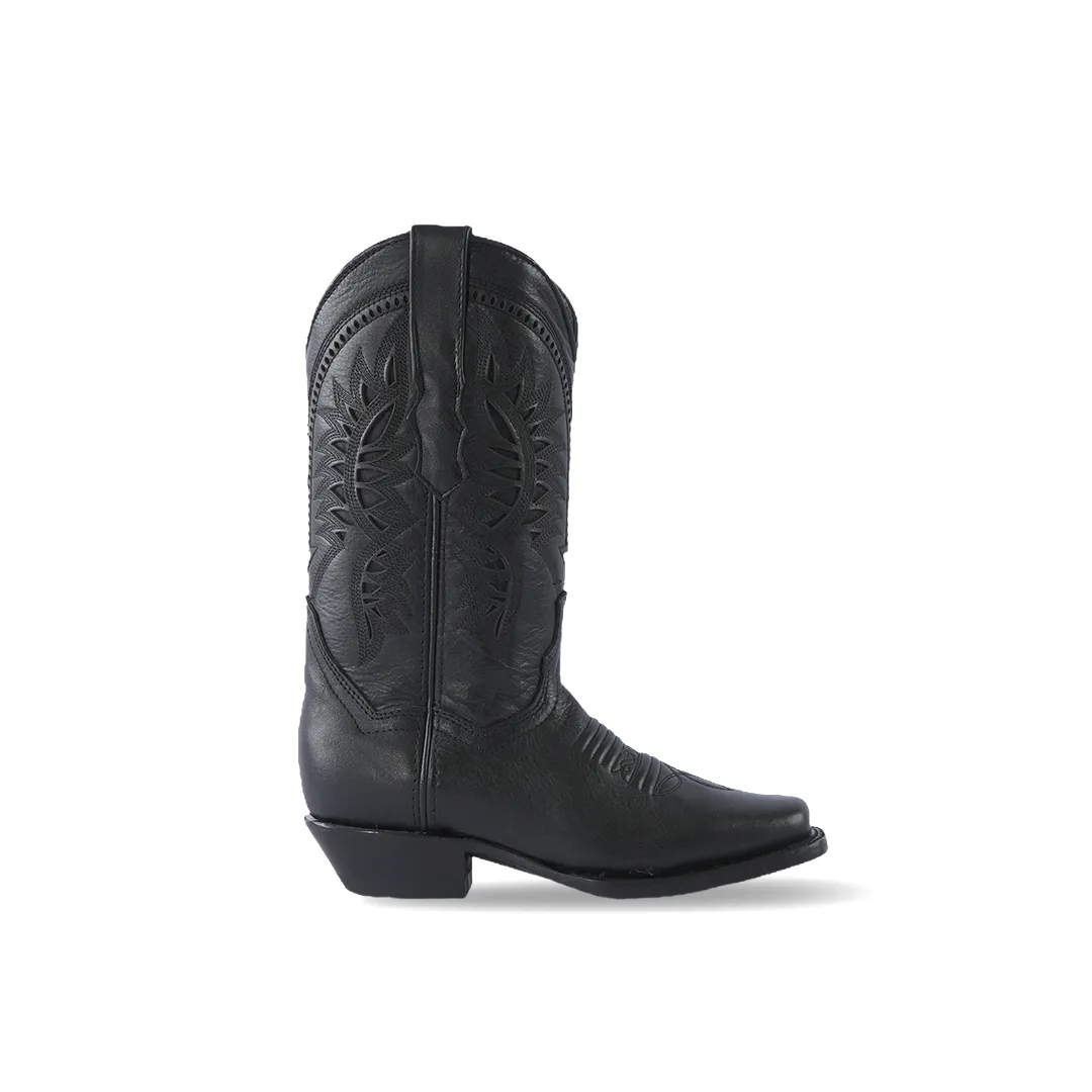 Texas Country Women's Western Boot Grisly Black Frontier E721