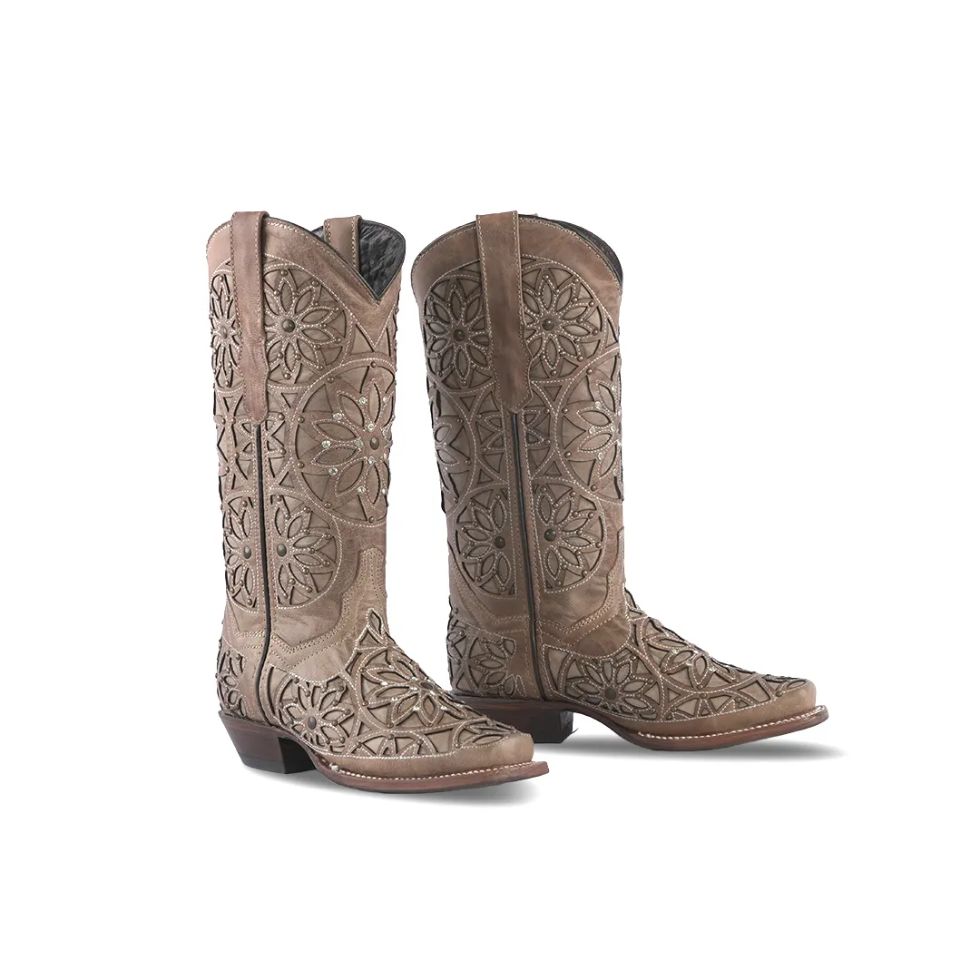 Texas Country Womens Western Boot Mat Cat Paja Frontier E771