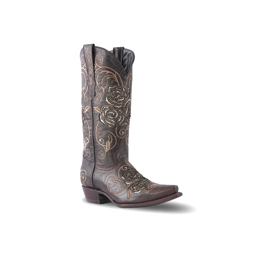 Texas Country Women's Western Boot Oklahoma Choco Snip Toe E352