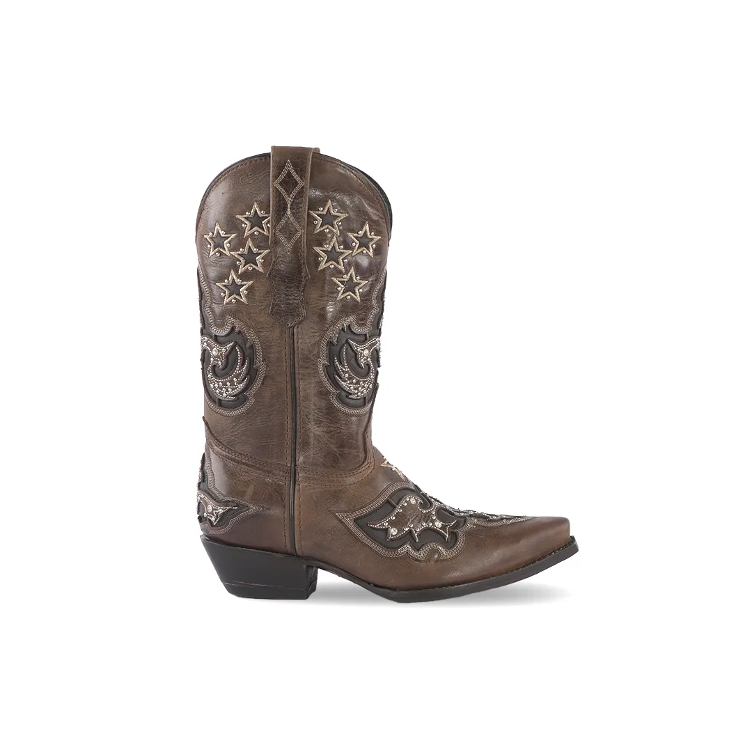 Texas Country Womens Western Boot Savat Chantal Retro Toe E774