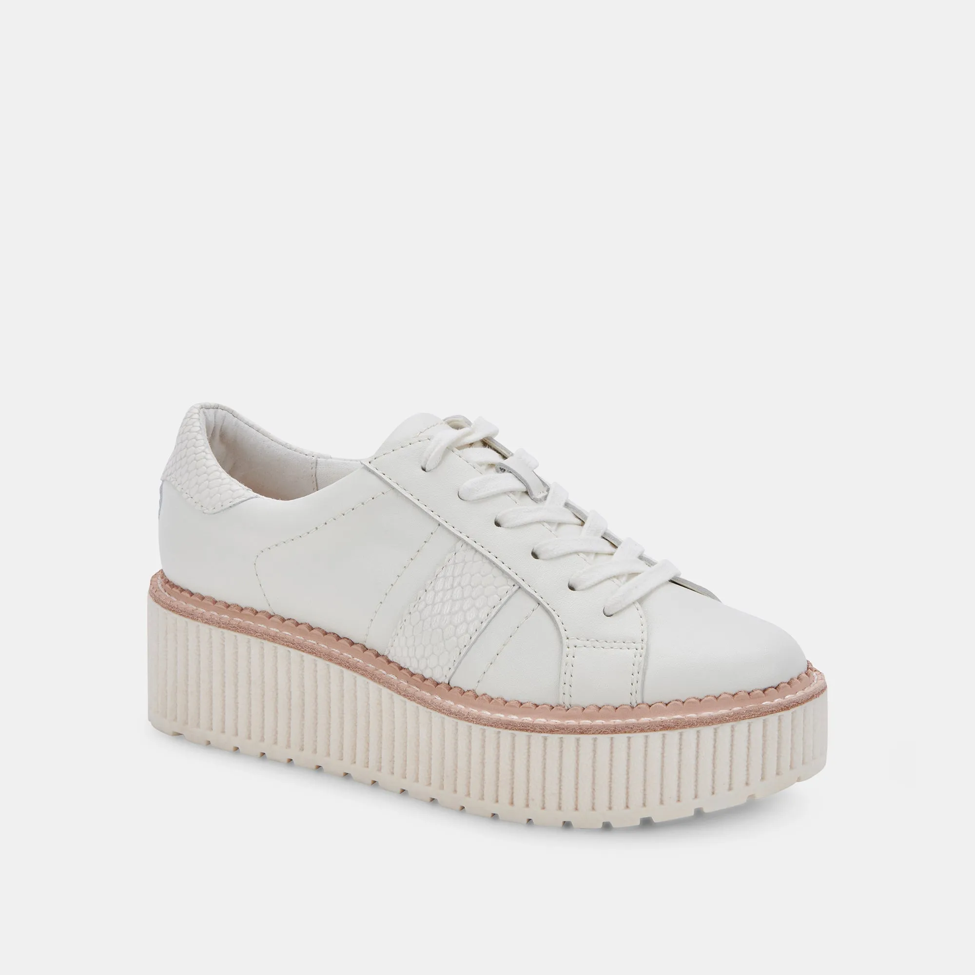 TIGER SNEAKERS WHITE LEATHER - re:vita