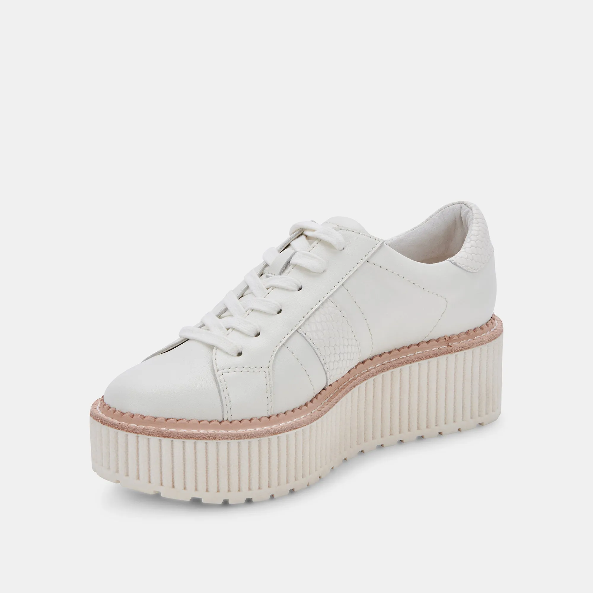 TIGER SNEAKERS WHITE LEATHER - re:vita