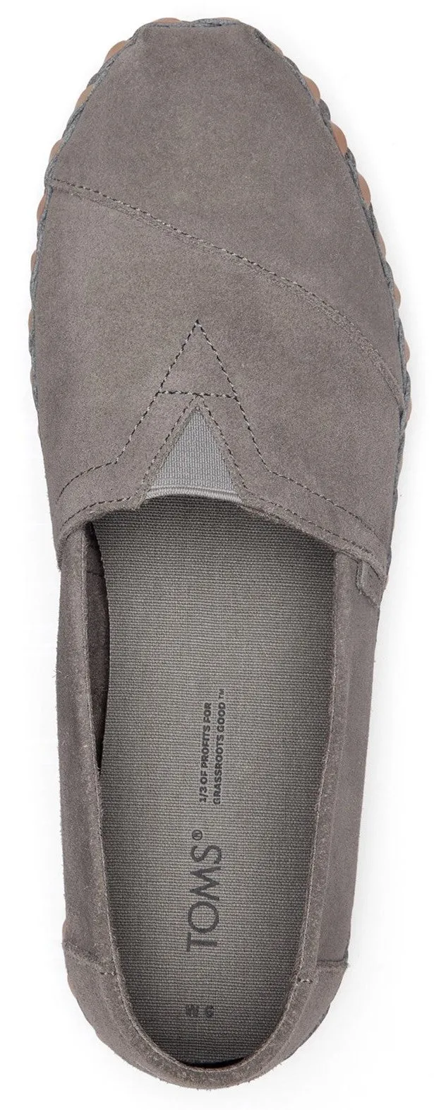 TOMS Alpargata Leather Wrap Womens Slip On Shoe