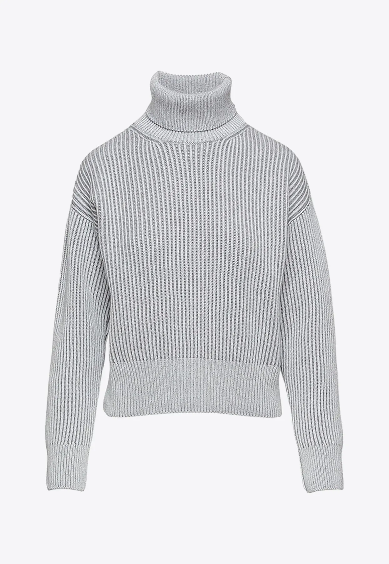 Turtleneck Rib Knit Sweater