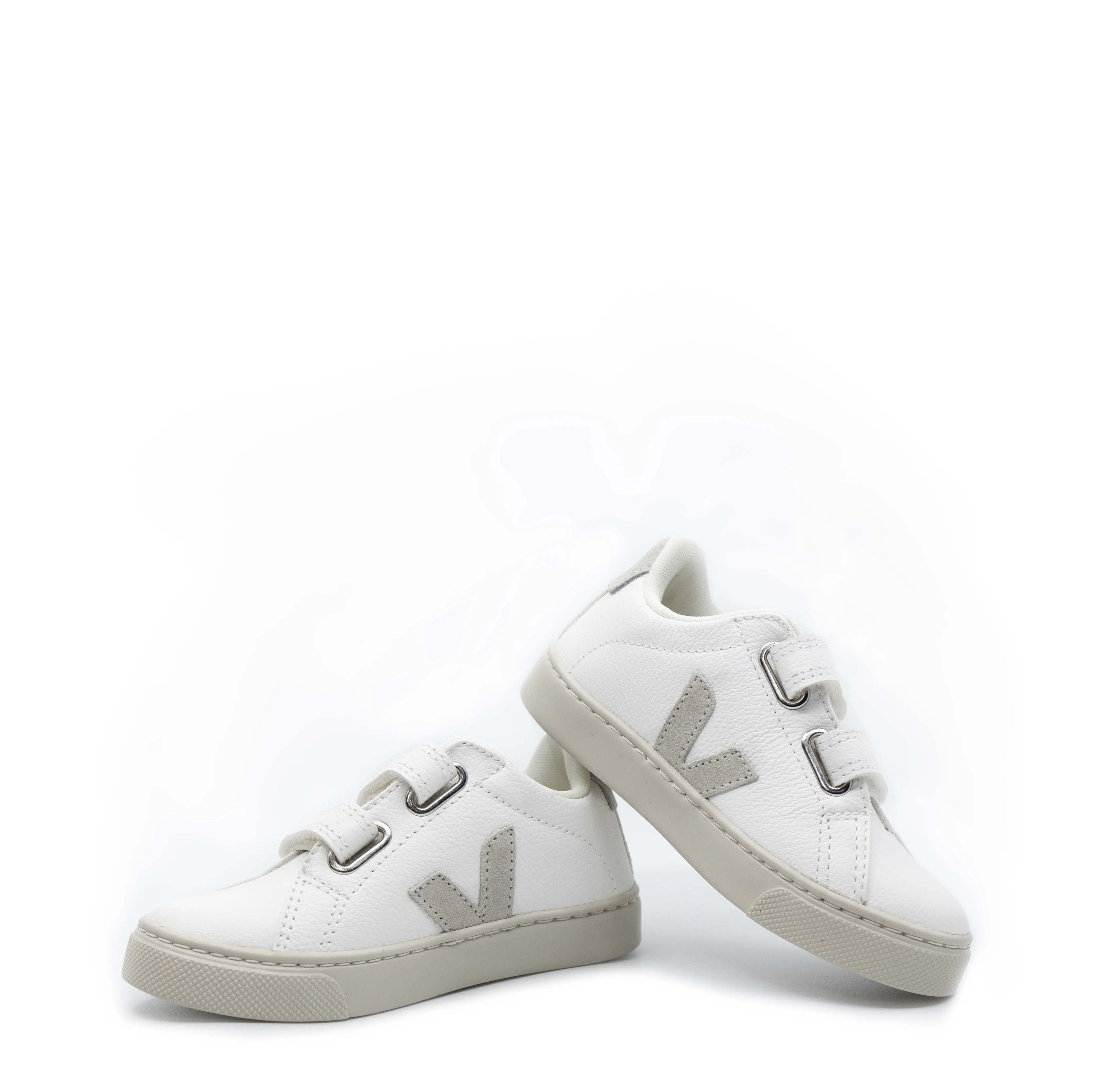 Veja White Natural Velcro Sneaker