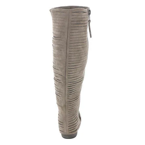 Very G Women's Very Strippy Tall Boot - Taupe VGTB0047