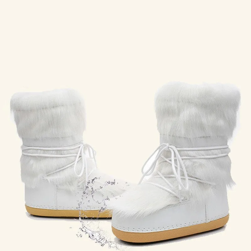 Winter Space Boots Furry Moon Boot Snow Boots