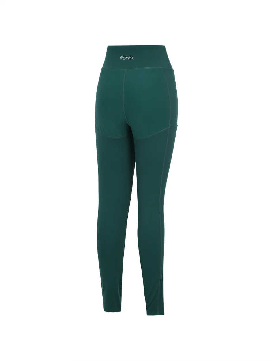 [WMS] Woven Hybrid Brushed Leggings Turquoise