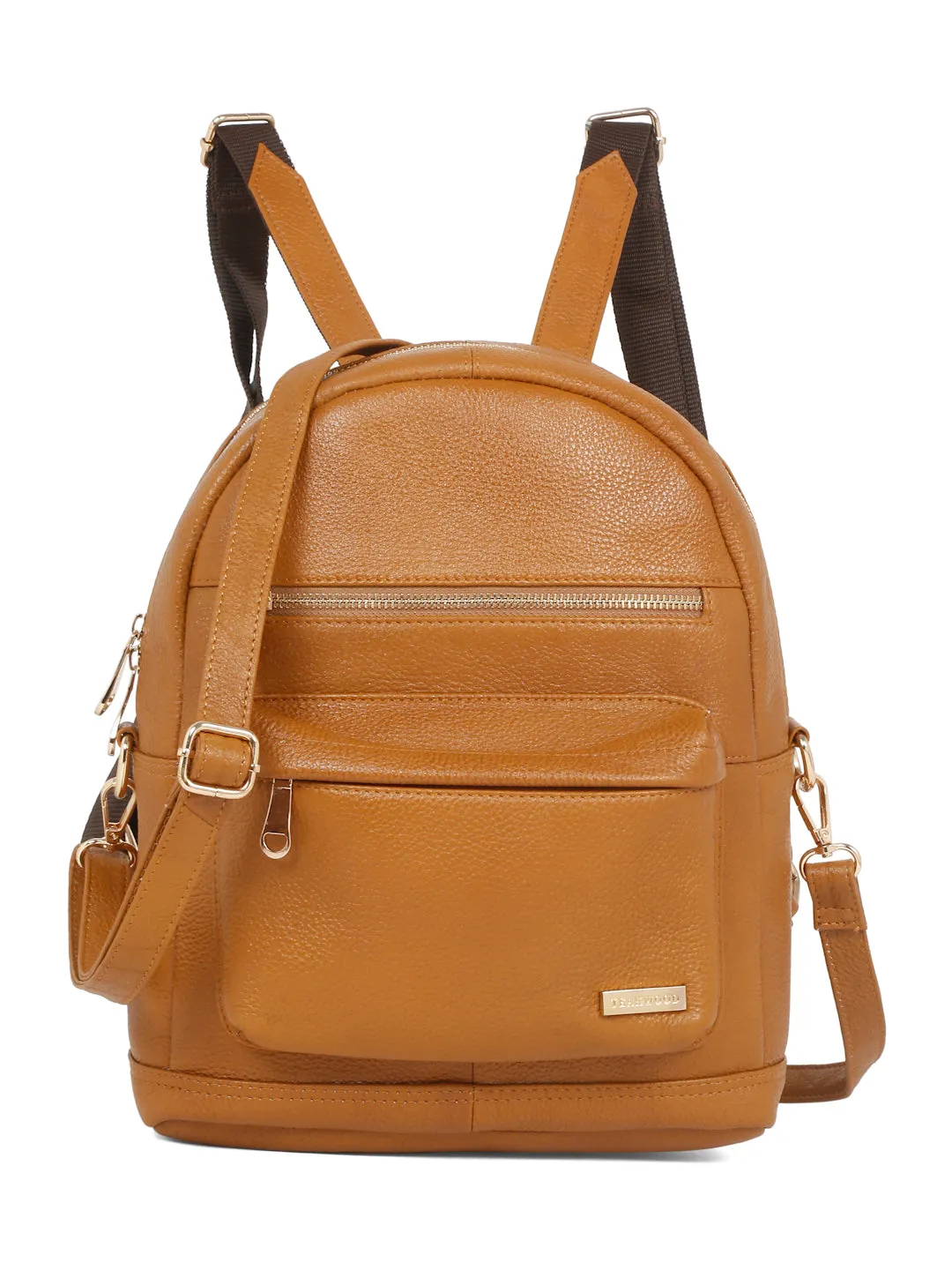 Women Mango Texture Leather Backpack