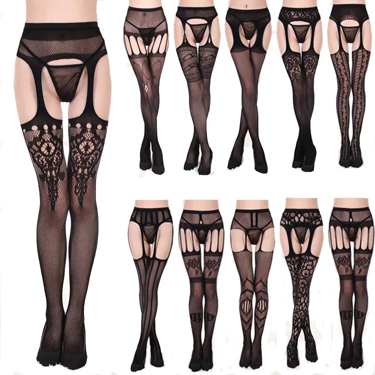 Women's Gothic Cutout Lace Pantyhose Stockings