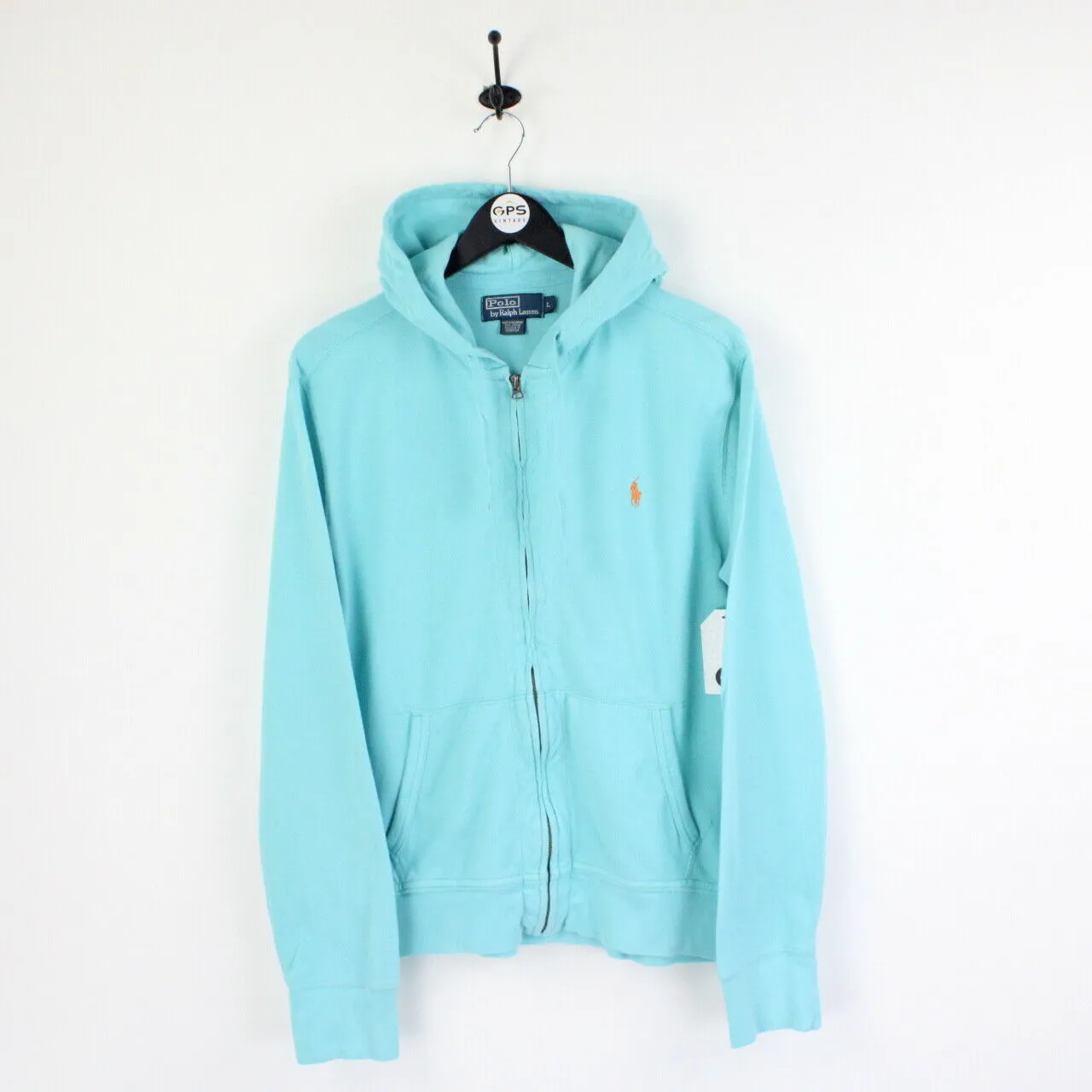 Womens RALPH LAUREN Hoodie Blue | Large