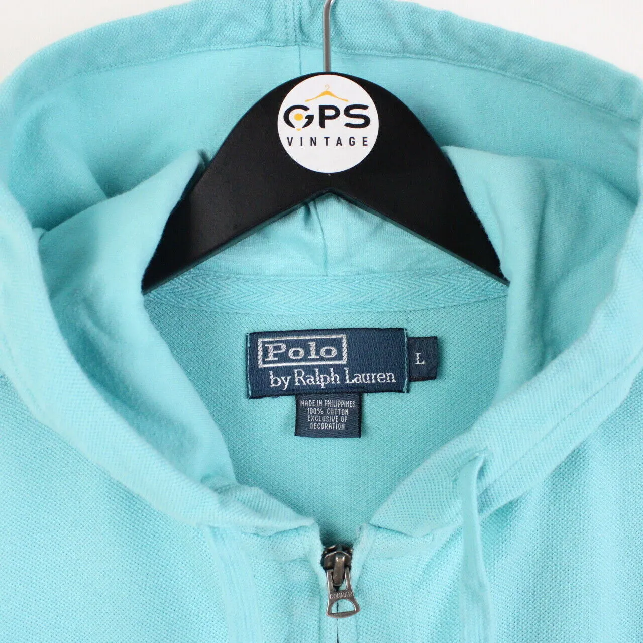 Womens RALPH LAUREN Hoodie Blue | Large