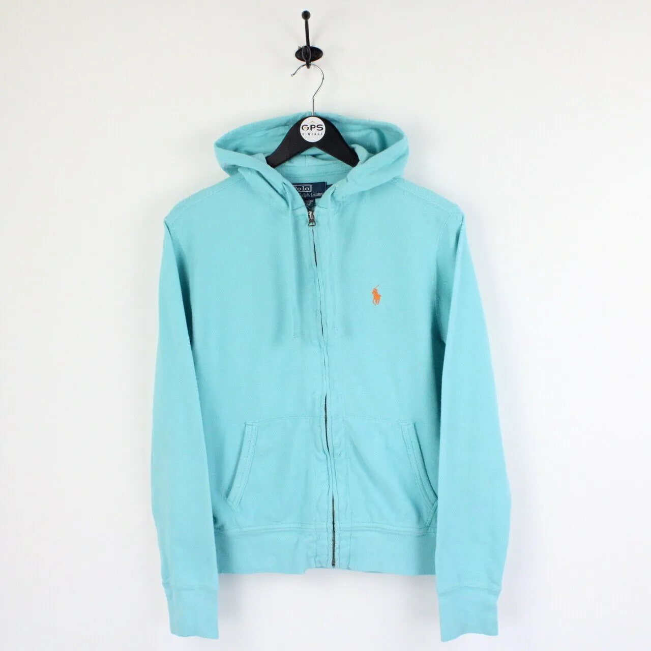 Womens RALPH LAUREN Hoodie Blue | Small