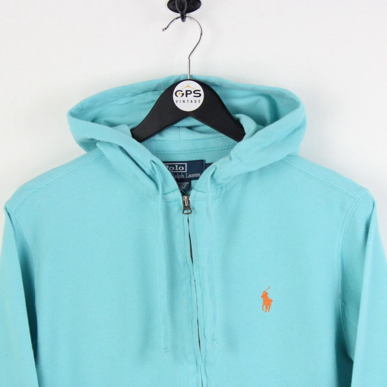 Womens RALPH LAUREN Hoodie Blue | Small