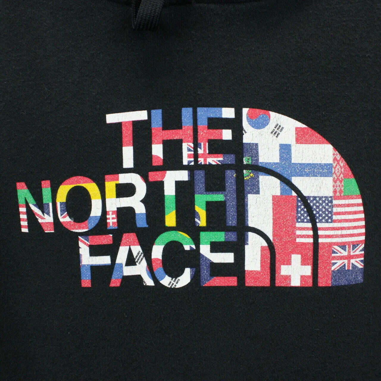 Womens THE NORTH FACE Hoodie Black | Large