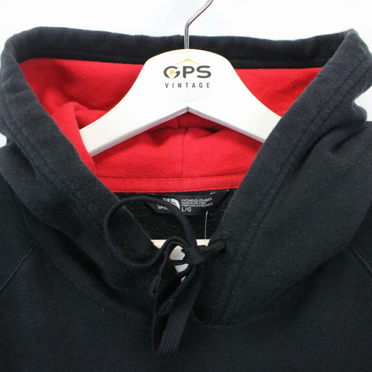 Womens THE NORTH FACE Hoodie Black | Large