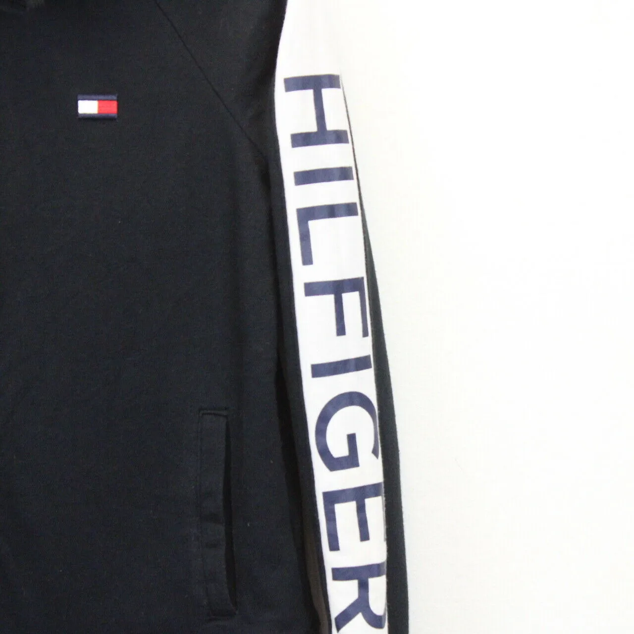 Womens TOMMY HILFIGER Hoodie Black | Small