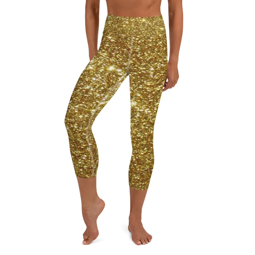 Yoga Capri Leggings gold