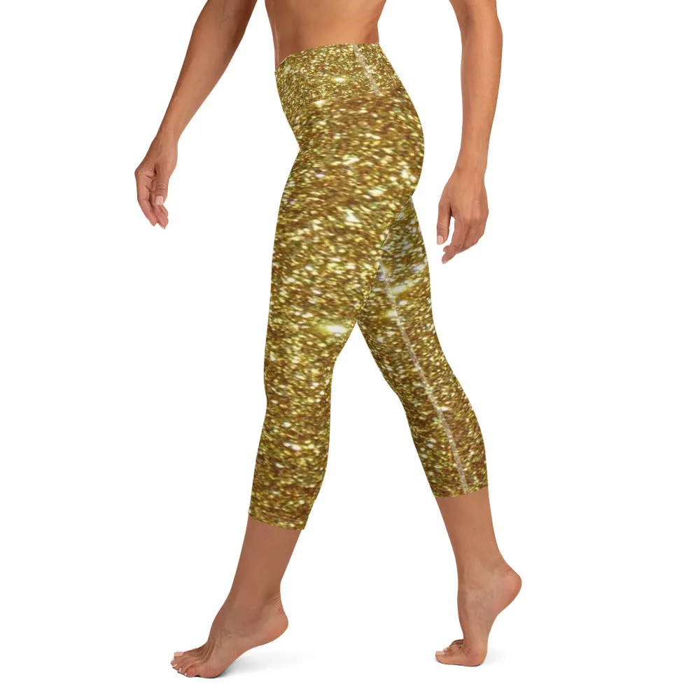 Yoga Capri Leggings gold