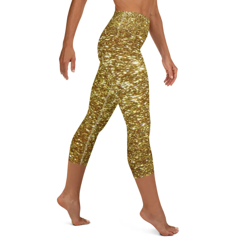 Yoga Capri Leggings gold