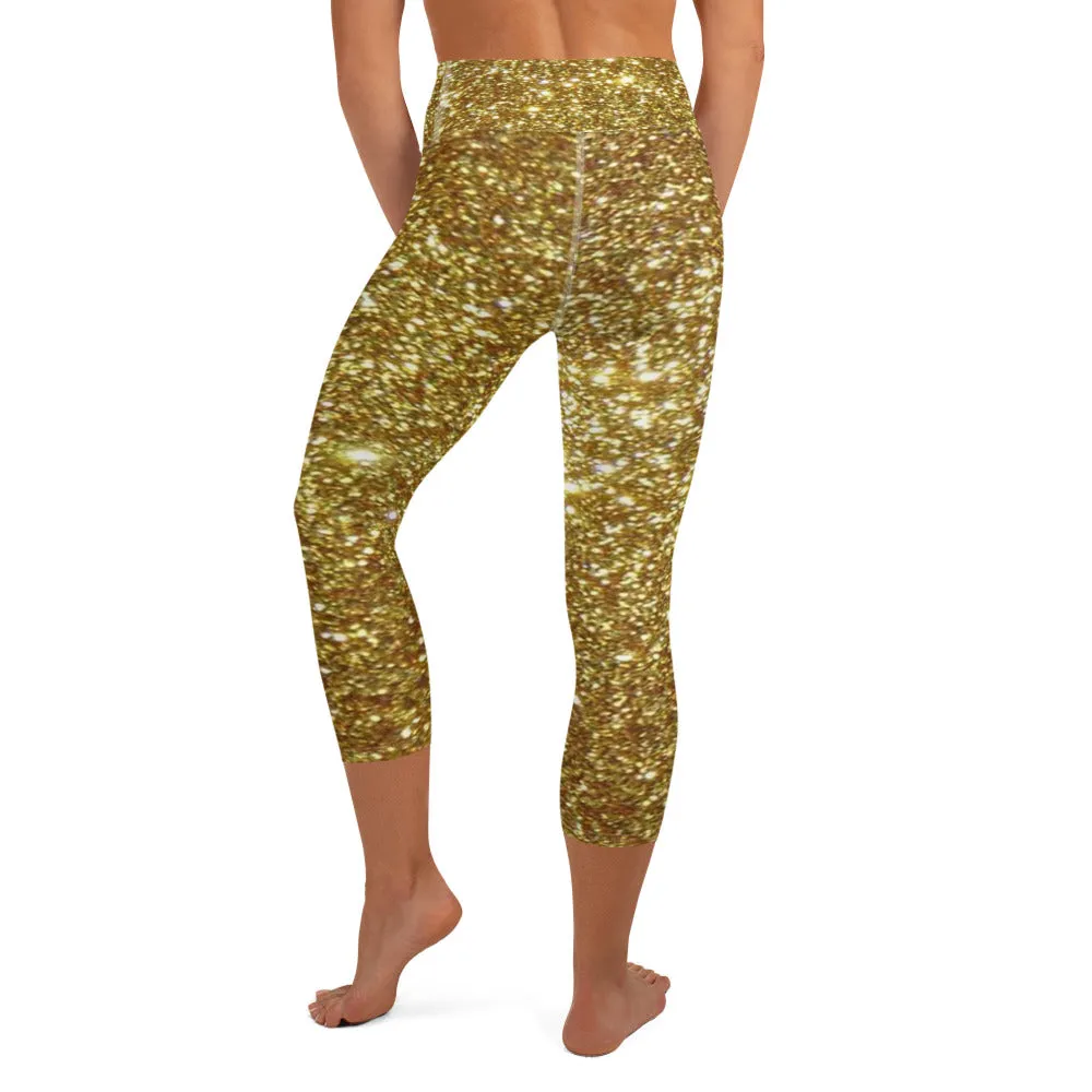 Yoga Capri Leggings gold