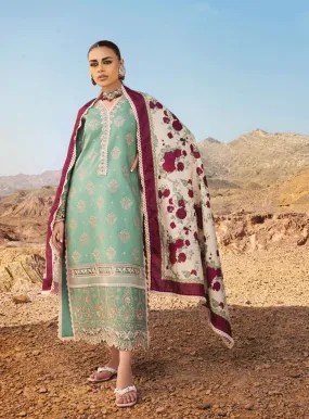 Zainab Chottani Embroidered Lawn Unstitched 3 Piece Suit - ZC23CL 1A ZARRA TUNN